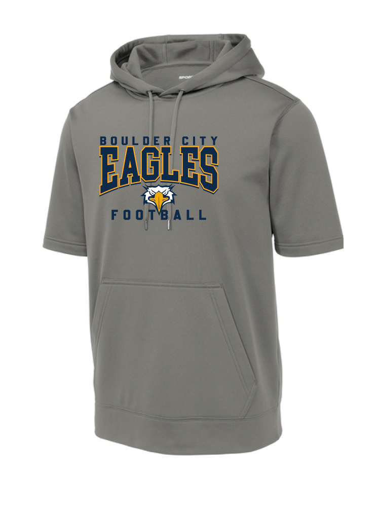 BCHS Football SS Hoodie with Eagles Logo