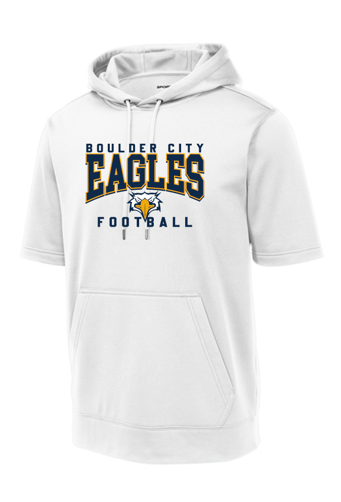 BCHS Football SS Hoodie with Eagles Logo