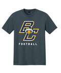 BCHS Football Cotton Tee with BC Logo