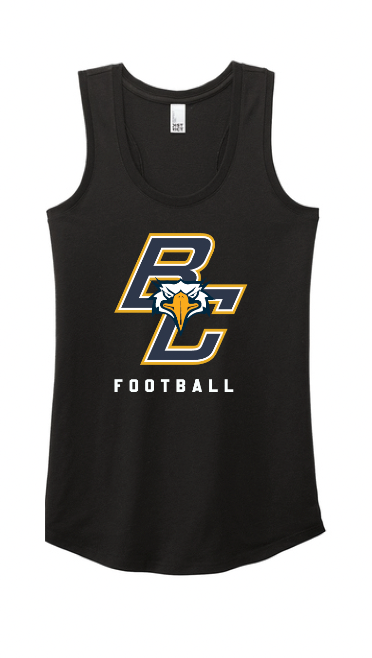 BCHS Football Racerback Tank with BC Logo