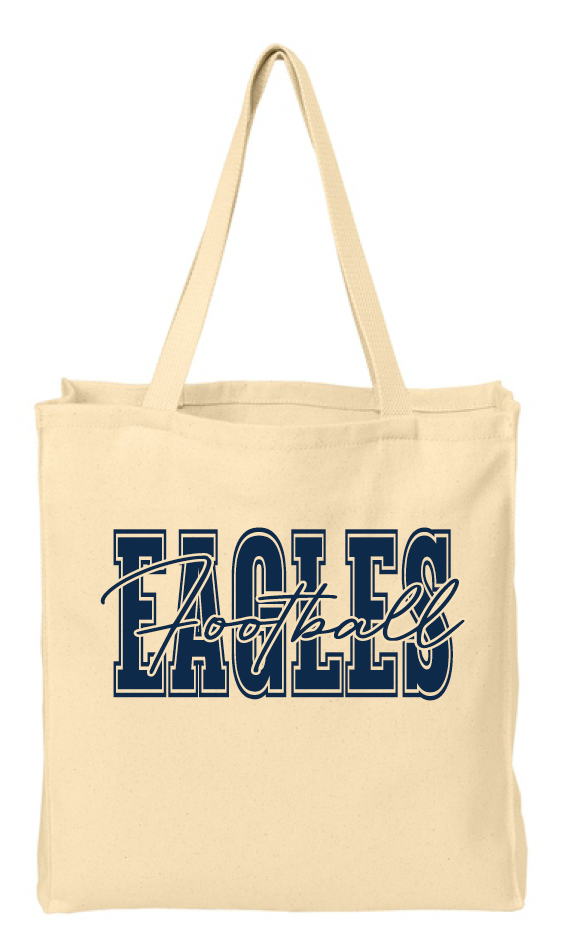 BCHS Football Canvas Tote with Personalization