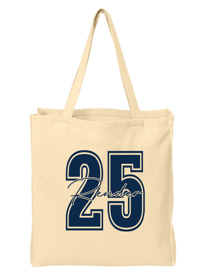 BCHS Football Canvas Tote with Personalization
