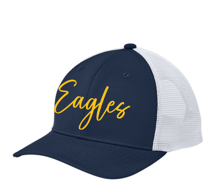 BCHS Football Cursive Eagles Embroidery Snapback Cap