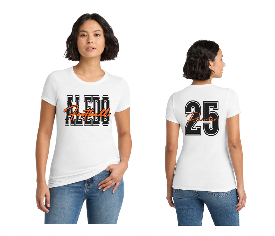 Aledo Football Personalized Soft Cotton T-Shirt (Unisex, Ladies, and Youth)