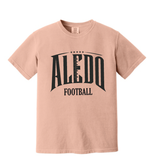 Aledo Football Seams Logo Comfort Color Tee