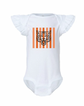 Aledo Football Stripes Logo Flutter Sleeve Onesie