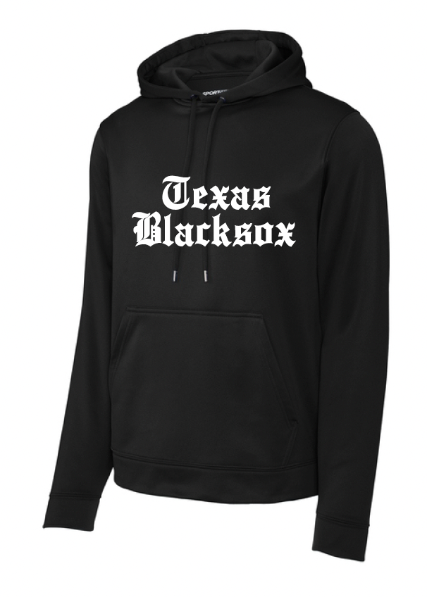 Texas Blacksox Moisture Management Hoodie - Old English Logo