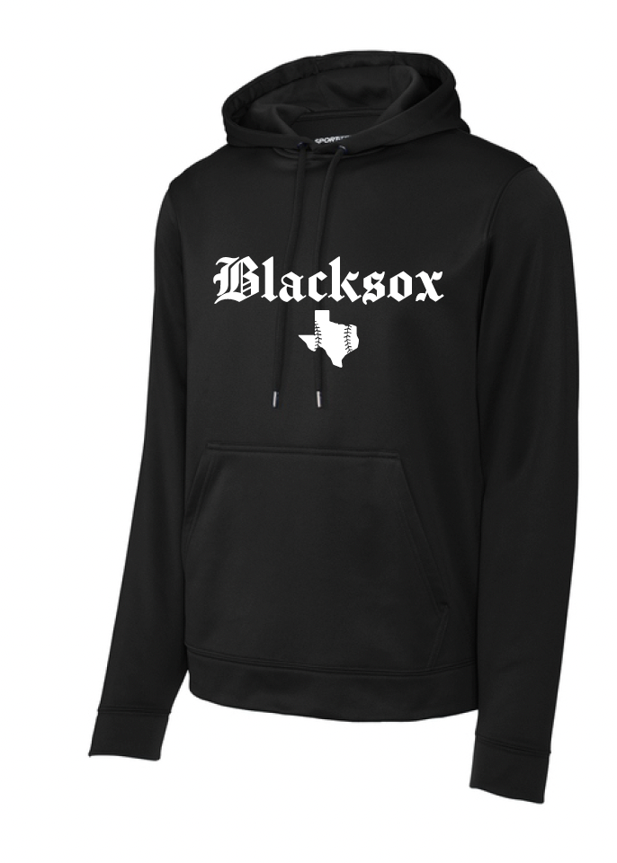 Texas Blacksox Moisture Management Hoodie - State Logo