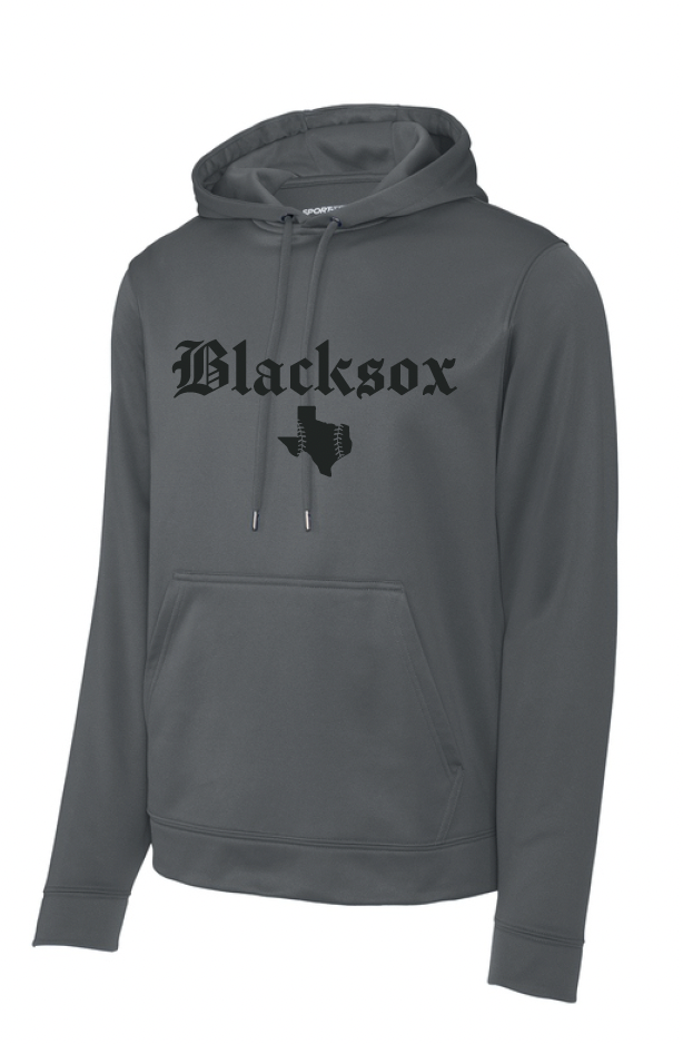 Texas Blacksox Moisture Management Hoodie - State Logo