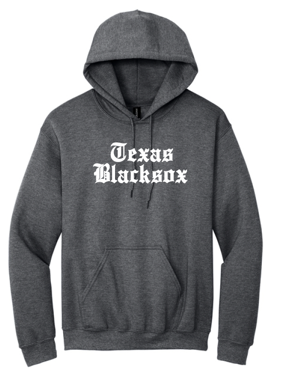 Texas Blacksox Cotton Hoodie - Old English Logo