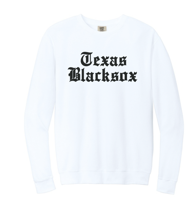 Texas Blacksox  Crewneck Sweatshirt - Old English Logo