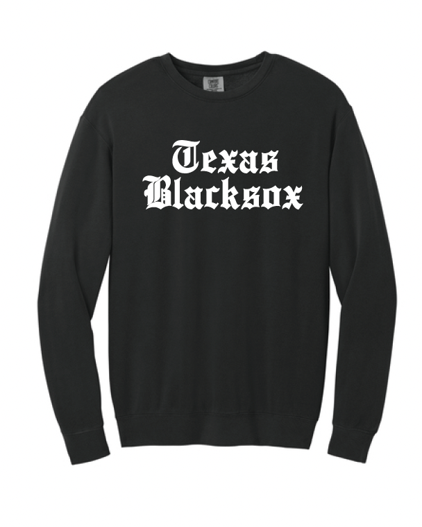 Texas Blacksox  Crewneck Sweatshirt - Old English Logo