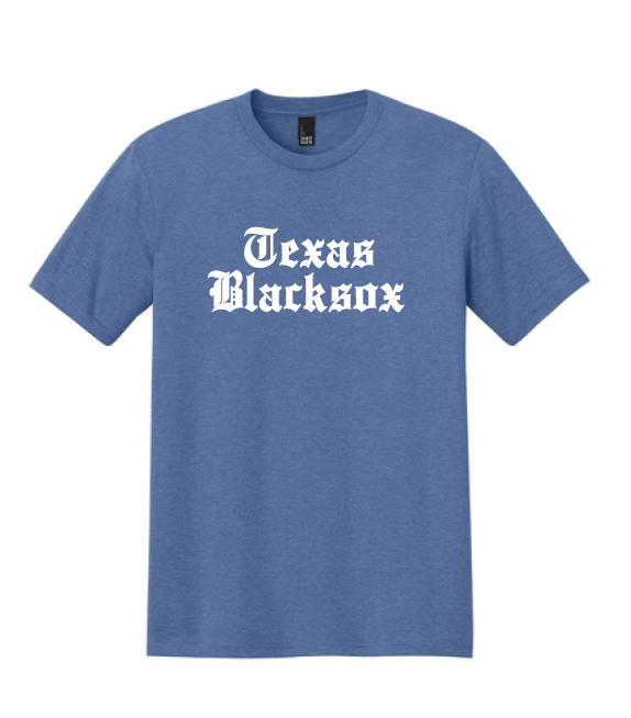 Texas Blacksox Soft Cotton T-Shirt (Unisex, Ladies, and Youth) - Old English Logo
