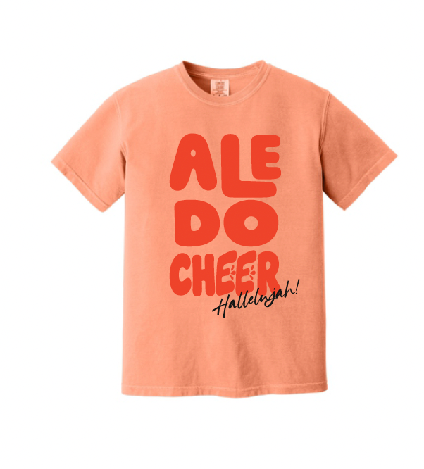 Aledo Cheer Hallelujah! Logo Comfort Color Tee (Copy)