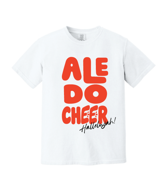Aledo Cheer Hallelujah! Logo Comfort Color Tee (Copy)
