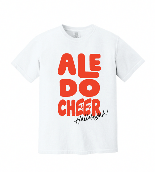 Aledo Cheer Hallelujah! Logo Comfort Color Tee (Copy)