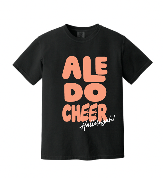 Aledo Cheer Hallelujah! Logo Comfort Color Tee (Copy)