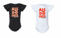Aledo Cheer Hallelujah! Logo Flutter Sleeve Onesie (Copy)