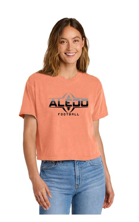 Aledo Football Comfort Colors Ladies Boxy Tee