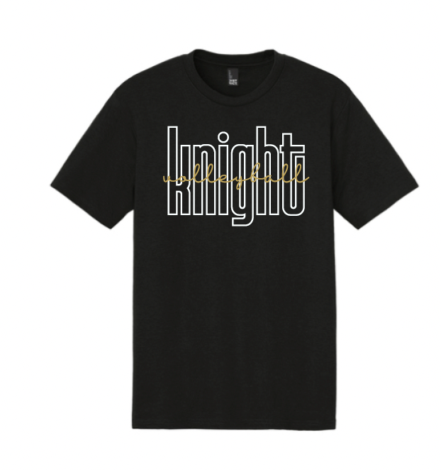 Eagle Mountain Volleyball Soft Cotton T-Shirt (Unisex, Ladies, and Youth) - Cursive Logo