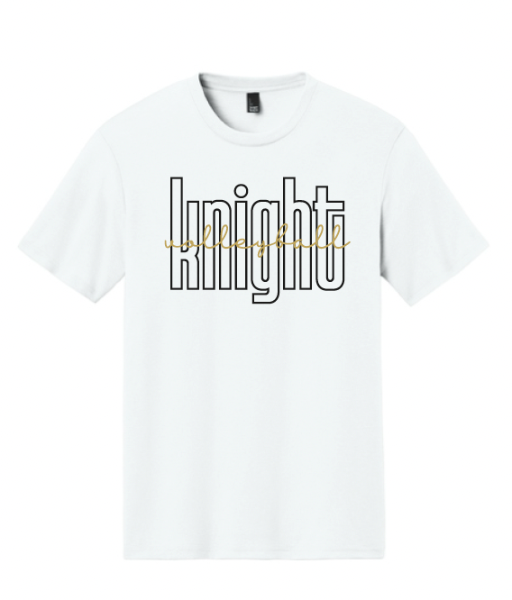 Eagle Mountain Volleyball Soft Cotton T-Shirt (Unisex, Ladies, and Youth) - Cursive Logo
