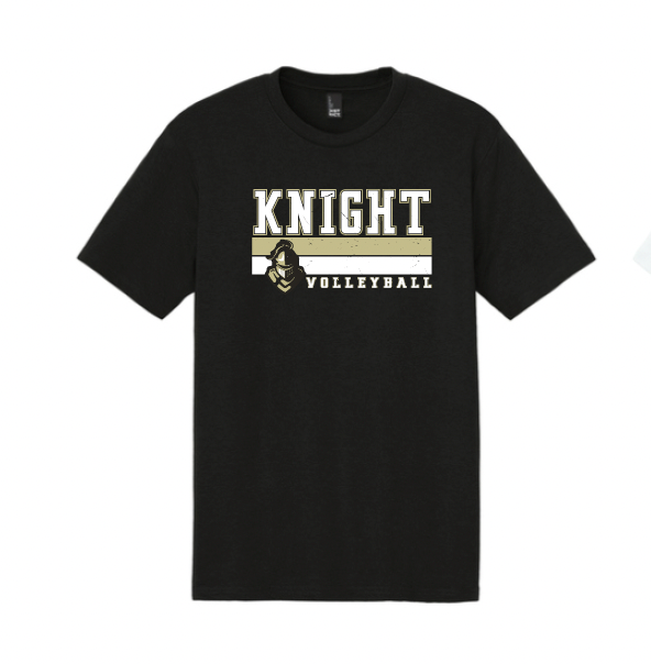 Eagle Mountain Volleyball Soft Cotton T-Shirt (Unisex, Ladies, and Youth) - Stripe Logo