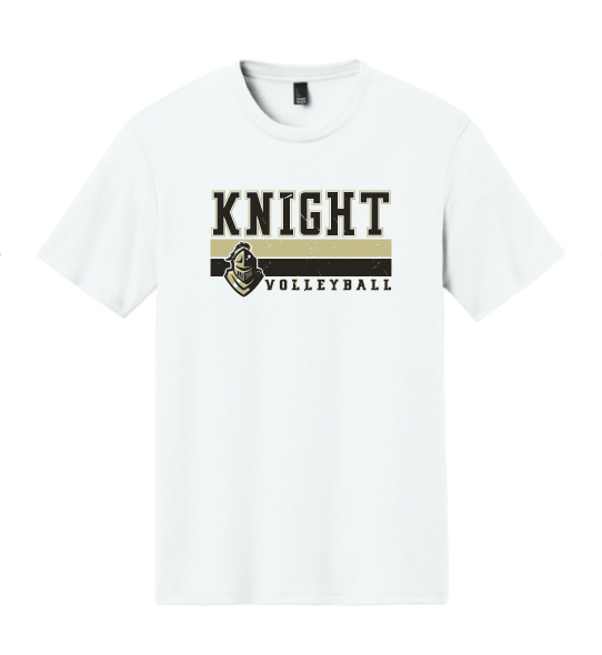 Eagle Mountain Volleyball Soft Cotton T-Shirt (Unisex, Ladies, and Youth) - Stripe Logo