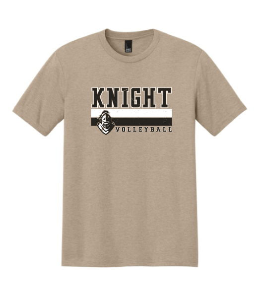 Eagle Mountain Volleyball Soft Cotton T-Shirt (Unisex, Ladies, and Youth) - Stripe Logo