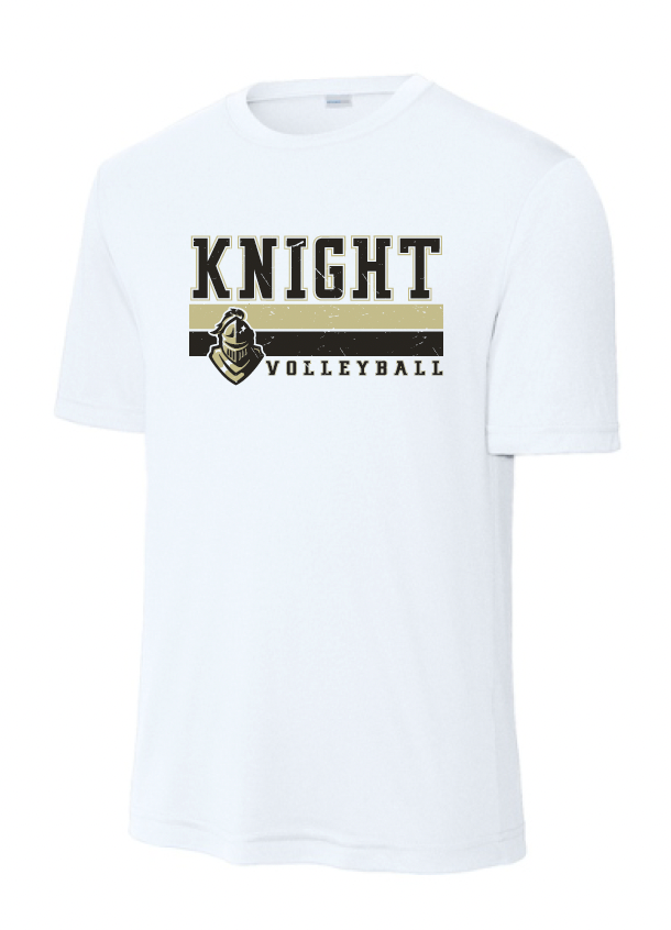 Eagle Mountain Volleyball Moisture Management Tee - Stripe Logo