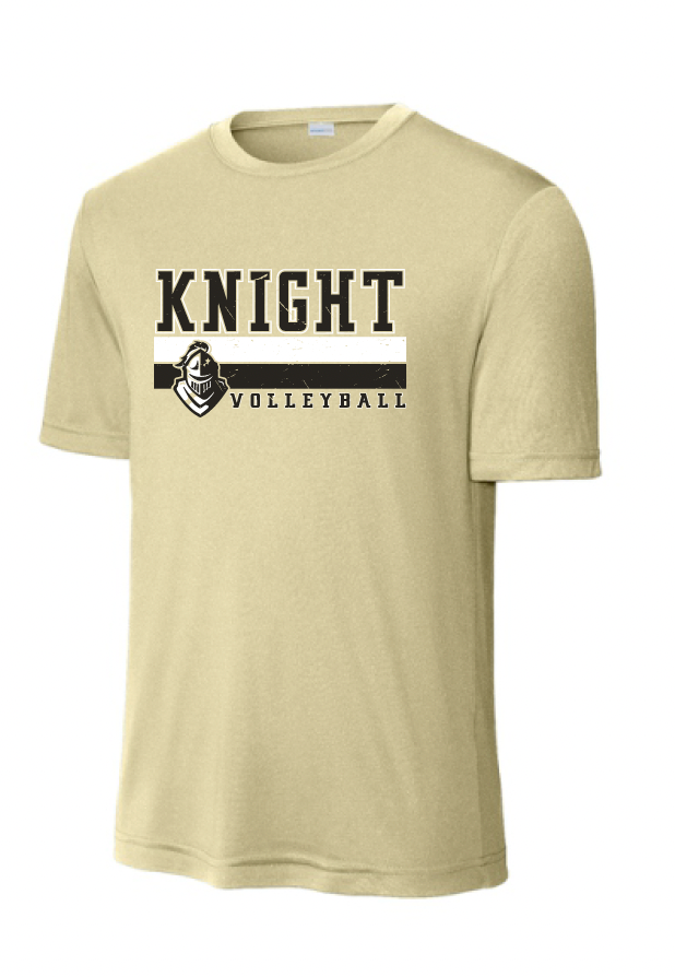 Eagle Mountain Volleyball Moisture Management Tee - Stripe Logo