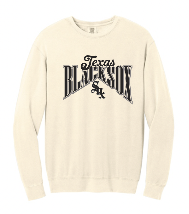 Texas Blacksox Comfort Colors Crewneck Sweatshirt - Diamond Logo