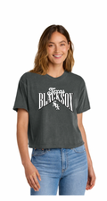 Texas Blacksox Comfort Colors Ladies Boxy Tee - Diamond Logo