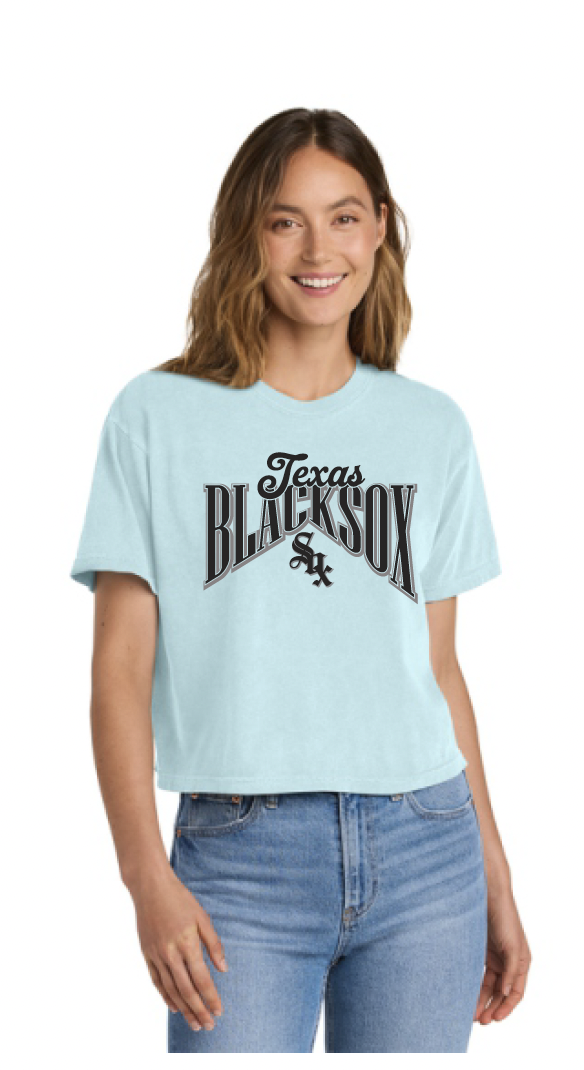 Texas Blacksox Comfort Colors Ladies Boxy Tee - Diamond Logo