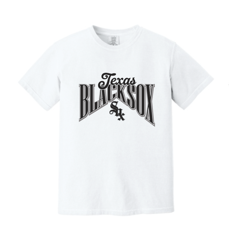 Texas Blacksox Comfort Colors Short Sleeve Tee - Diamond Logo