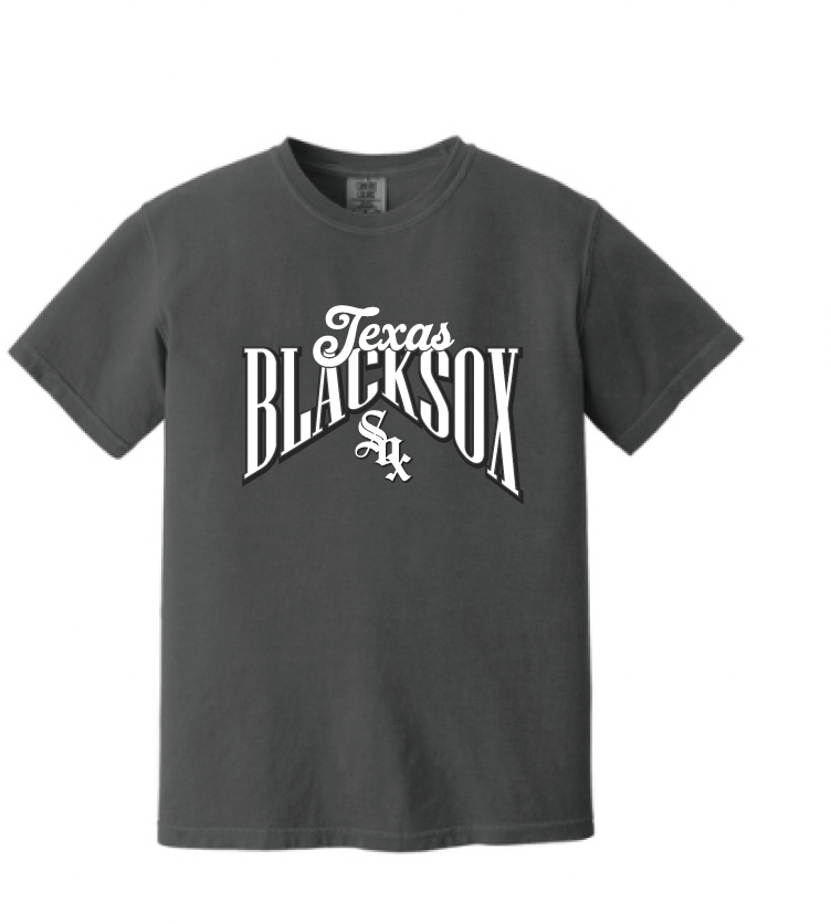 Texas Blacksox Comfort Colors Short Sleeve Tee - Diamond Logo