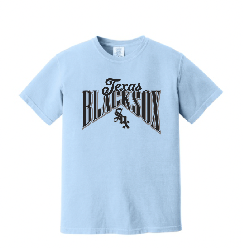 Texas Blacksox Comfort Colors Short Sleeve Tee - Diamond Logo
