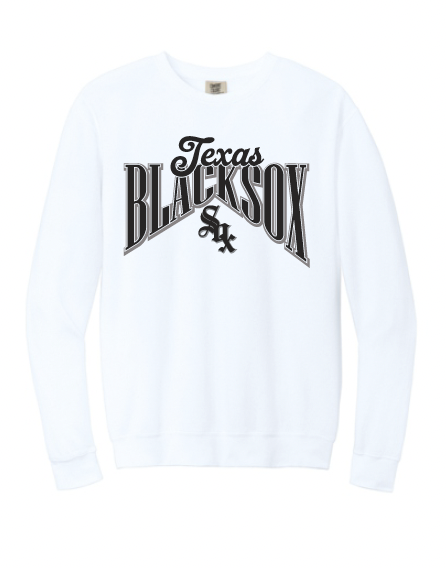 Texas Blacksox Comfort Colors Crewneck Sweatshirt - Diamond Logo