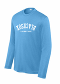 Texas Blacksox Moisture Management Long Sleeve Tee - Upside Down Logo