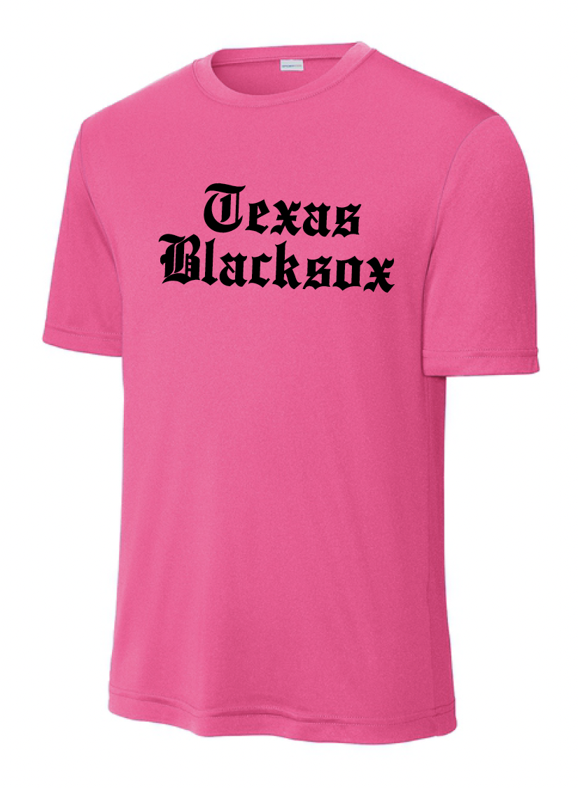 Texas Blacksox Moisture Management Tee - Neon Pink