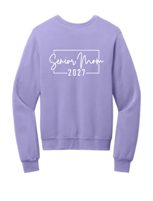 Senior Mom 2027 Bella Canvas Crewneck Sweatshirts