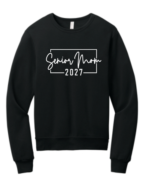 Senior Mom 2027 Bella Canvas Crewneck Sweatshirts