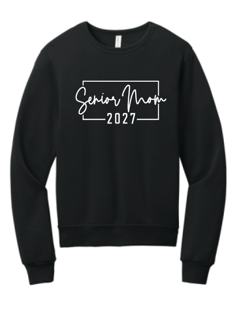 Senior Mom 2027 Bella Canvas Crewneck Sweatshirts