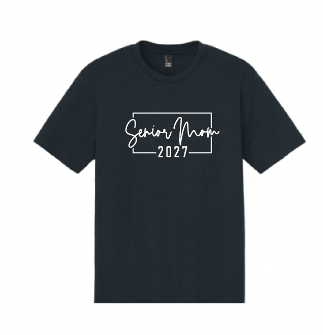 Senior Mom 2027 Soft Cotton T-Shirt (Unisex OR Ladies)