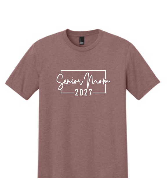 Senior Mom 2027 Soft Cotton T-Shirt (Unisex OR Ladies)