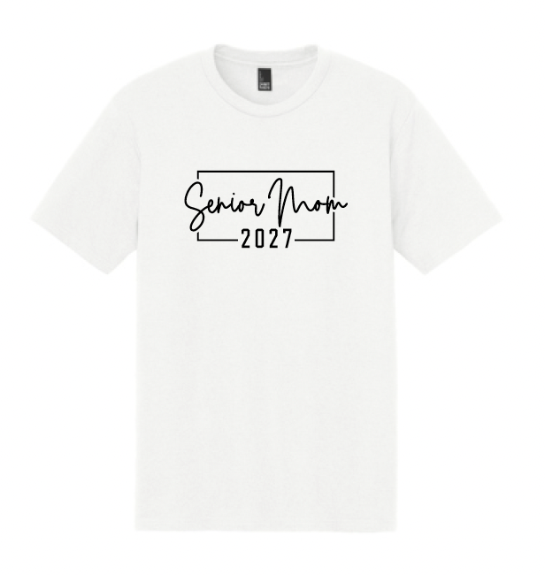 Senior Mom 2027 Soft Cotton T-Shirt (Unisex OR Ladies)