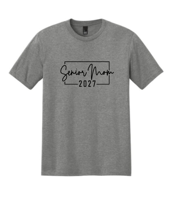 Senior Mom 2027 Soft Cotton T-Shirt (Unisex OR Ladies)