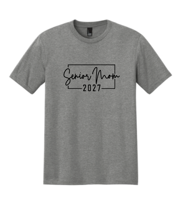 Senior Mom 2027 Soft Cotton T-Shirt (Unisex OR Ladies)
