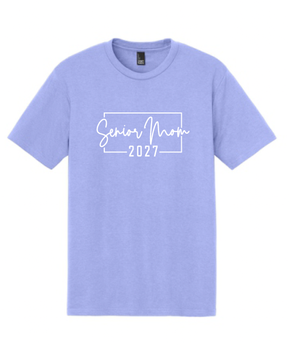 Senior Mom 2027 Soft Cotton T-Shirt (Unisex OR Ladies)