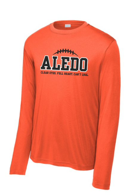 10u Wyche Football Moisture Management Long Sleeve Tee - Seams Logo