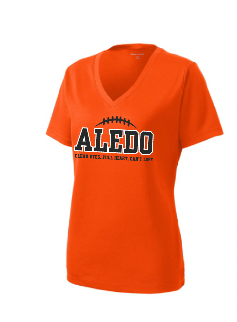 10u Wyche Ladies Racer Mesh V Neck Tee - Seams Logo